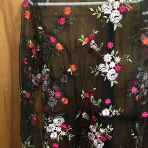 Long sleeved embroidered dress. NWT